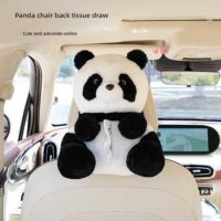 Cute Panda Car Tissue Box - Plush & Soft | Wholesale & Custom Logo
