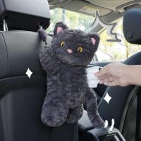Cute Cat Car Tissue Box - Soft & Plush | Wholesale & Custom Logo