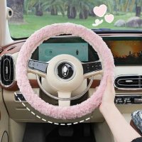 Rabbit Fur Steering Wheel Cover - Soft & Warm | Wholesale & Custom