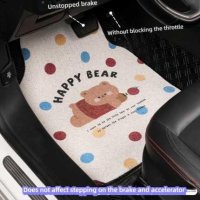 Cute Bear Car Floor Mat - Non-Slip & Soft | Wholesale & Custom Logo
