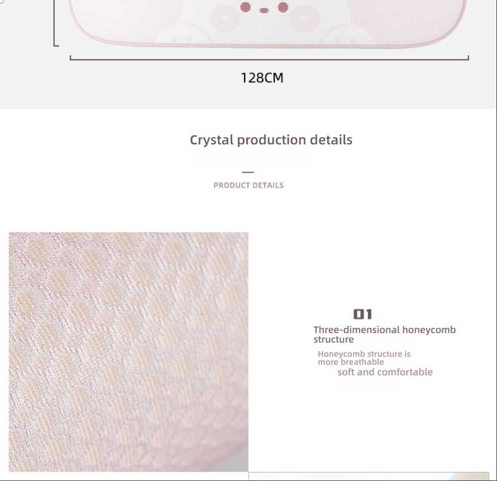 Cute Bear Car Seat Cushion - Ice Silk & Breathable | Wholesale & Custom Logo - Image 13