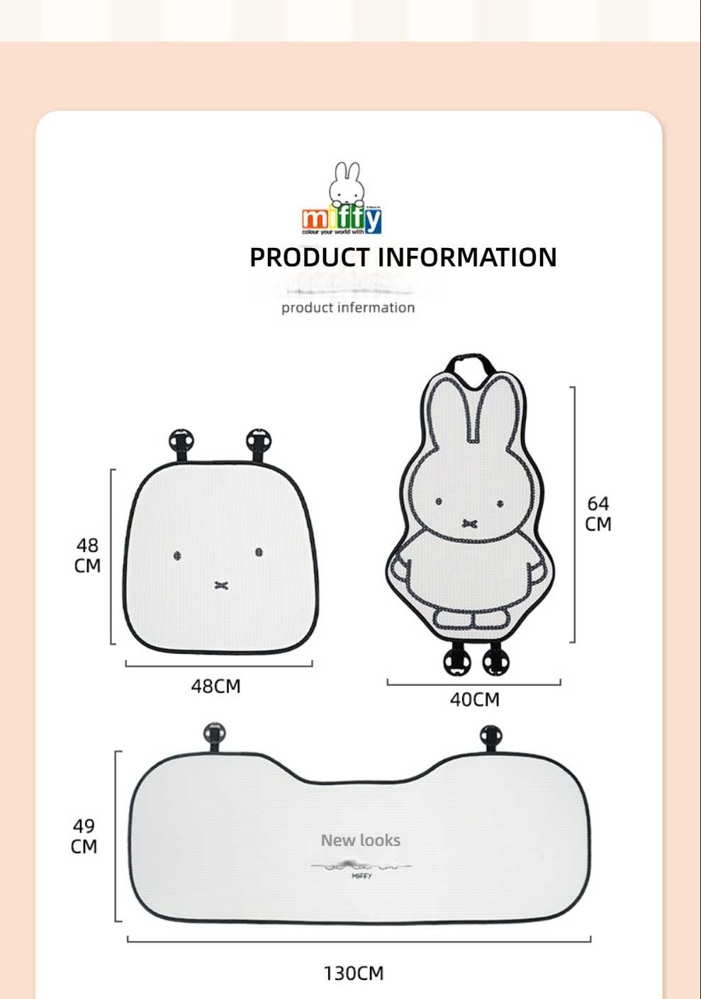 Miffy Car Seat Cushion - Breathable & Cute | Wholesale & Custom Logo - Image 17