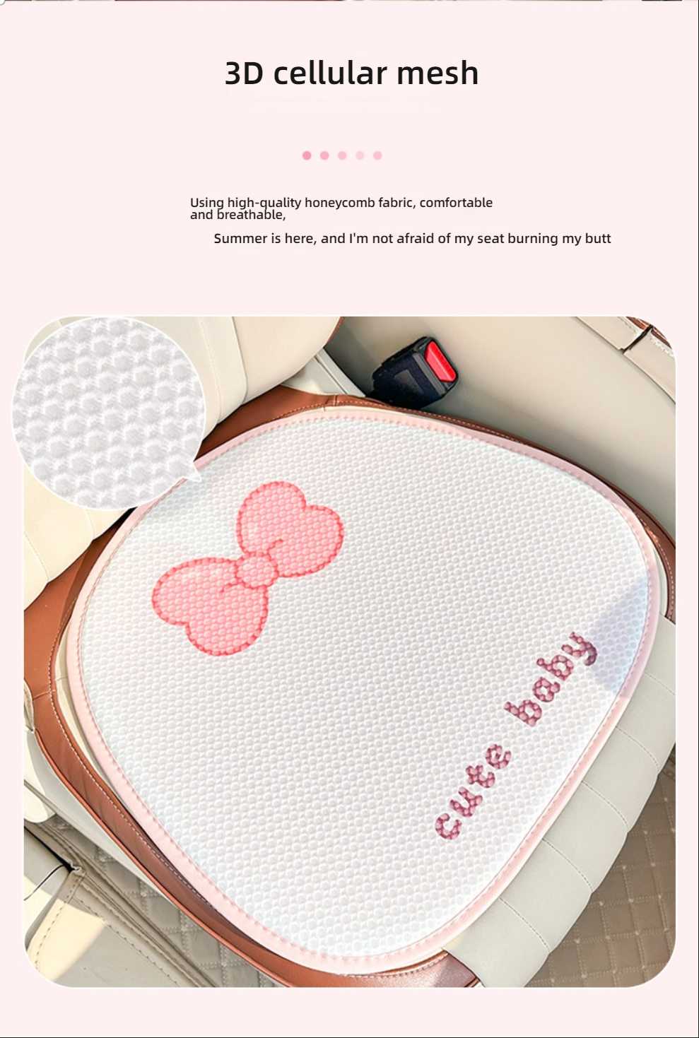 Cute Rabbit Car Seat Cushion - Non-Slip & Soft | Wholesale & OEM - Image 6