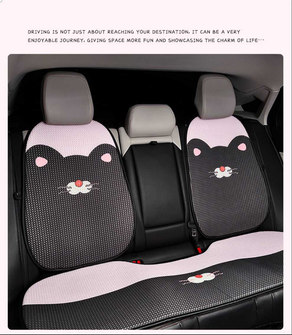 Cute Cat Car Seat Cushion - Ice Silk & Breathable | Wholesale & Custom Logo - Image 12