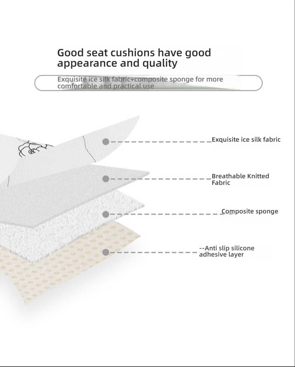 Summer Car Seat Cushion - Ice Silk & Breathable | Wholesale & Custom - Image 10