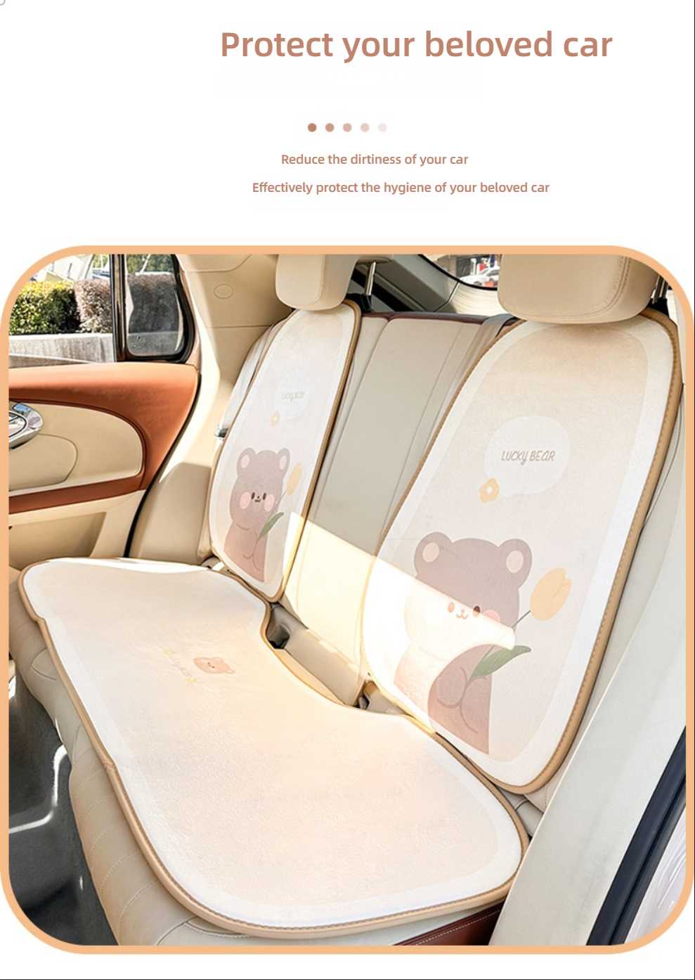 Cute Bear Car Seat Cushion - Soft & Warm | Wholesale & Custom Logo - Image 5