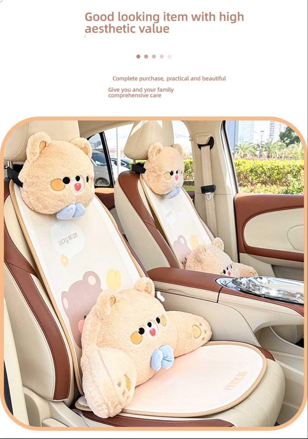 Cute Bear Car Seat Cushion - Soft & Warm | Wholesale & Custom Logo - Image 7