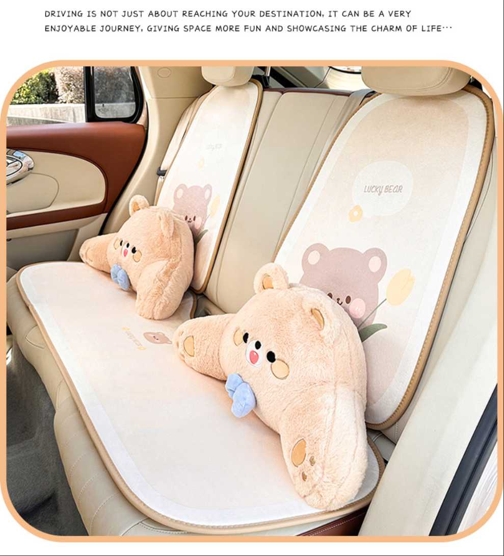 Cute Bear Car Seat Cushion - Soft & Warm | Wholesale & Custom Logo - Image 15