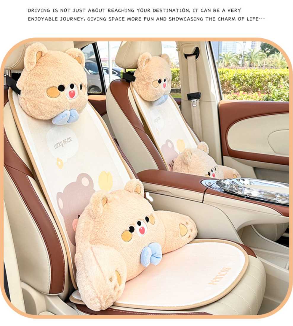 Cute Bear Car Seat Cushion - Soft & Warm | Wholesale & Custom Logo - Image 16