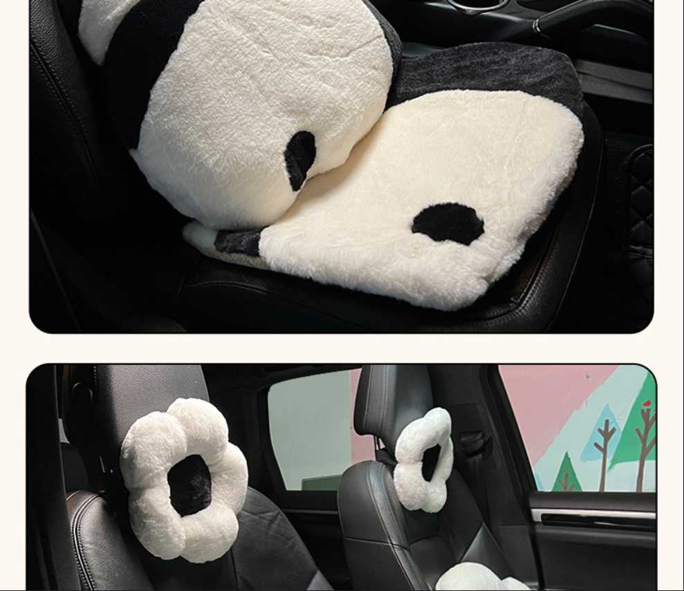 Cute Panda Car Seat Cushion - Soft & Warm | Wholesale & Custom Logo - Image 10