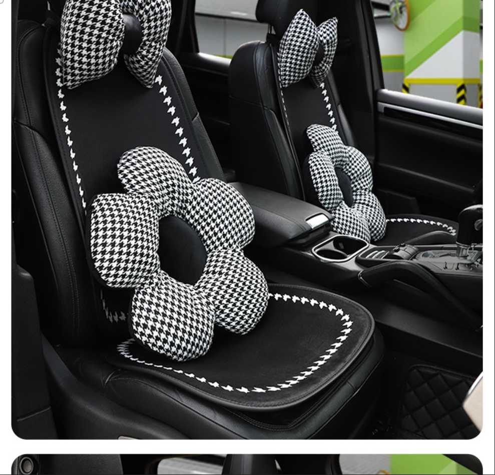Houndstooth Car Seat Cushion - Soft & Warm | Wholesale & Custom Logo - Image 18