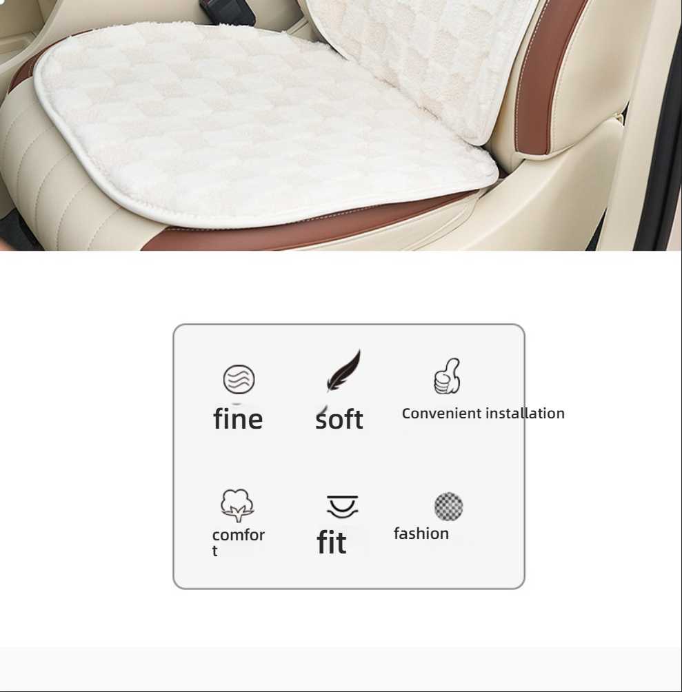 Plush Car Seat Cushion - Soft & Warm | Wholesale & Custom Logo - Image 4