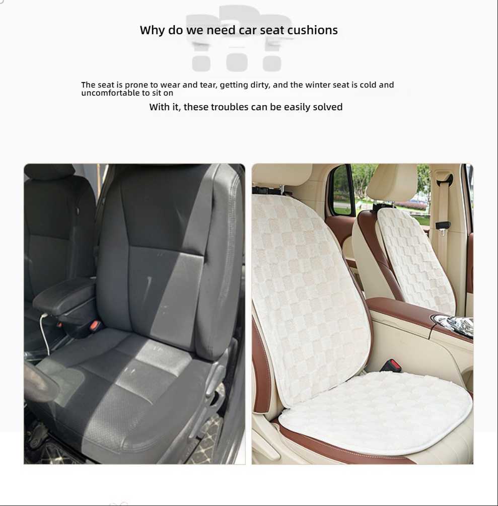 Plush Car Seat Cushion - Soft & Warm | Wholesale & Custom Logo - Image 5