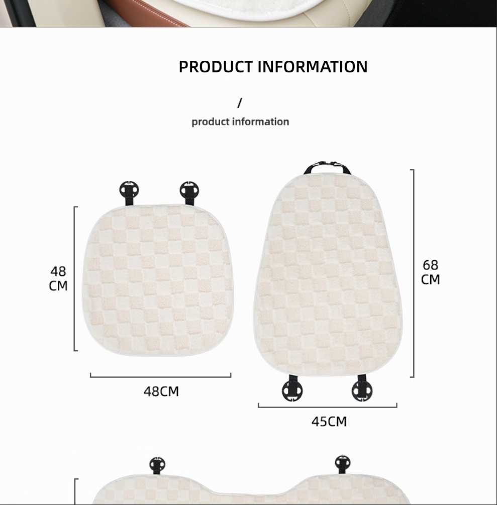 Plush Car Seat Cushion - Soft & Warm | Wholesale & Custom Logo - Image 10