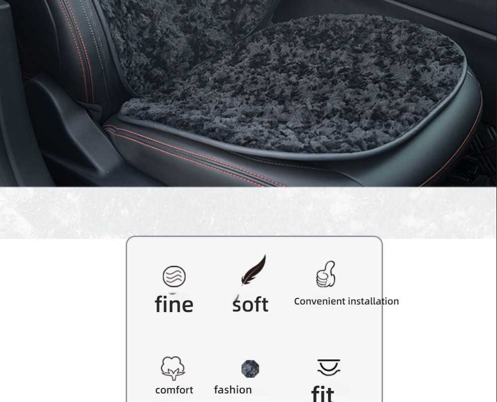 Rabbit Fur Car Seat Cushion - Soft & Warm | Wholesale & Custom Logo - Image 4