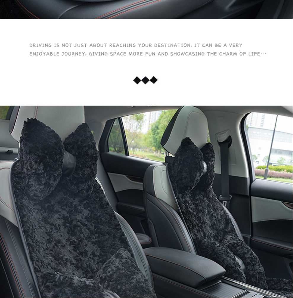 Rabbit Fur Car Seat Cushion - Soft & Warm | Wholesale & Custom Logo - Image 16