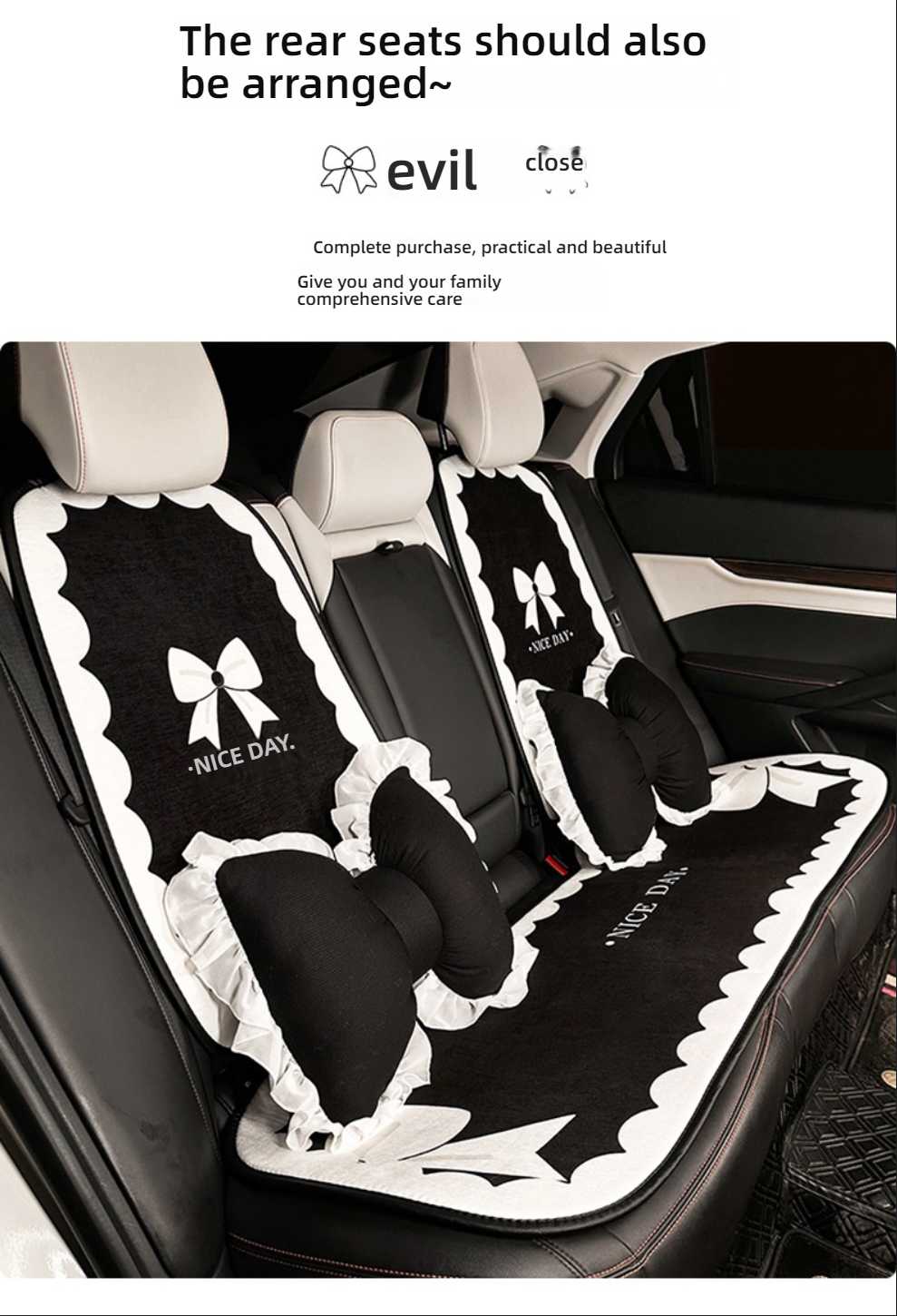 Luxury Bow Car Seat Cushion - Soft & Warm | Wholesale & Custom Logo - Image 7