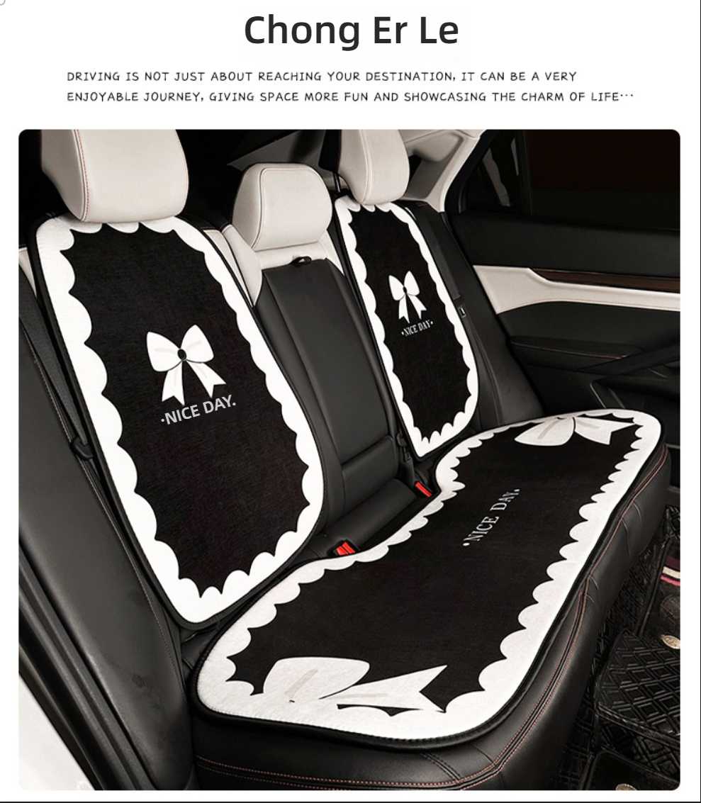 Luxury Bow Car Seat Cushion - Soft & Warm | Wholesale & Custom Logo - Image 13