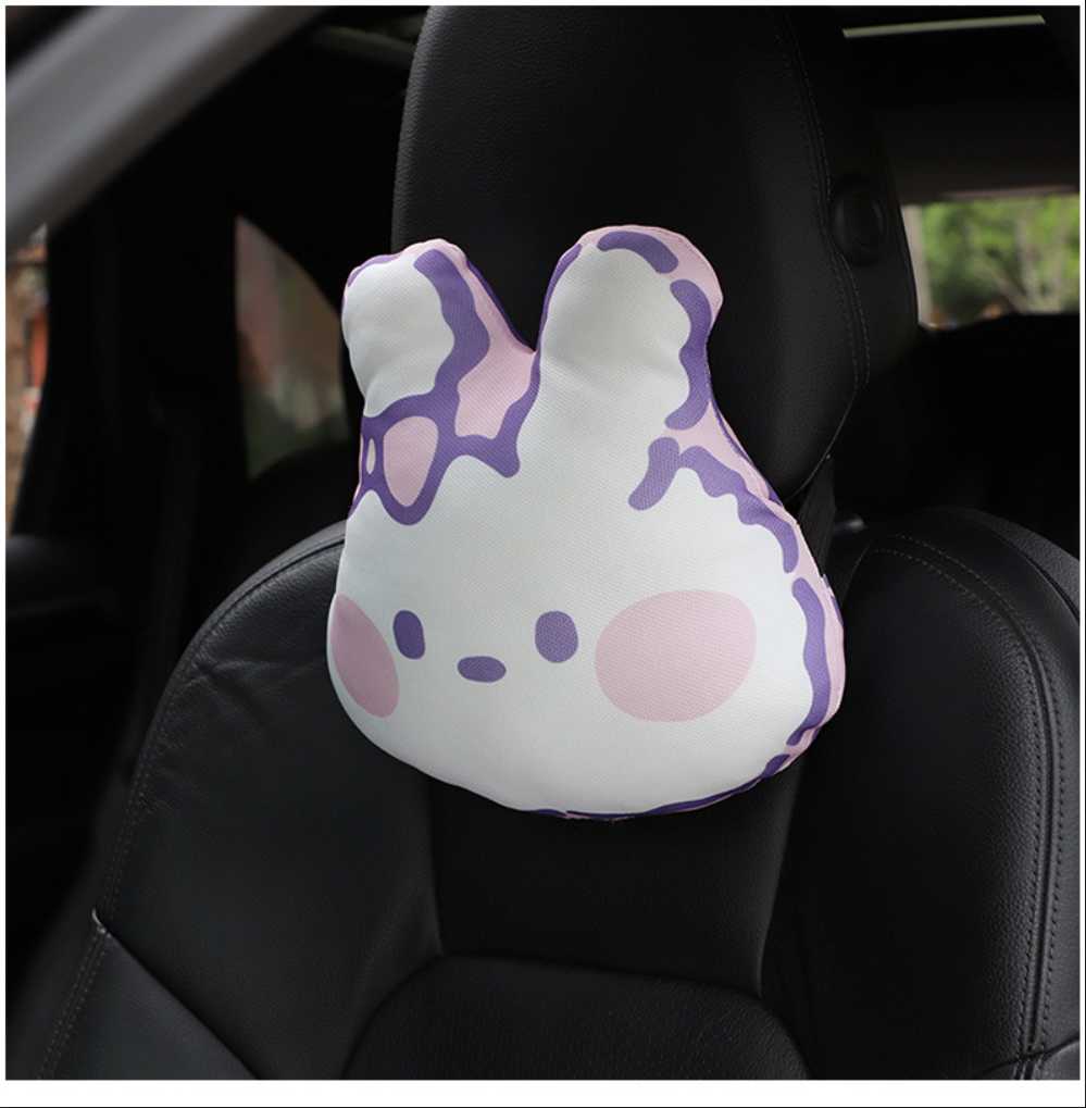 Cute Rabbit Car Headrest - Soft & Breathable | Wholesale & OEM - Image 10