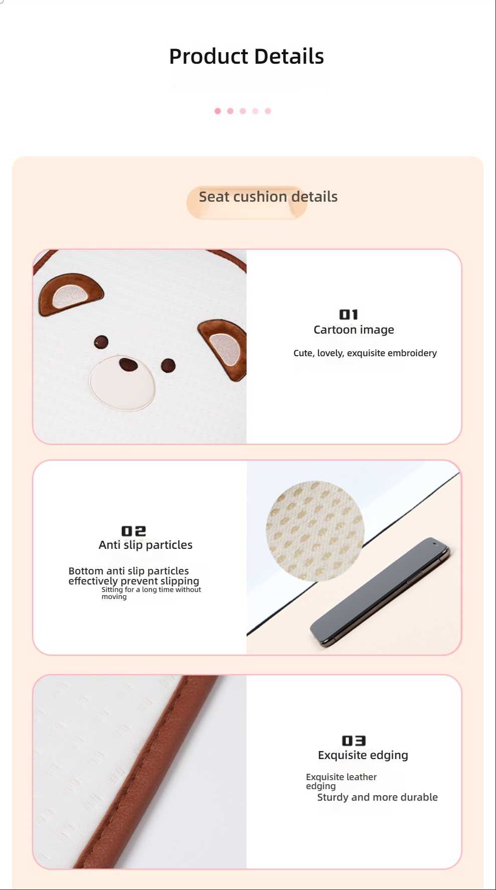 Cute Bear Car Neck Pillow - Soft & Breathable | Wholesale & Custom Logo - Image 9