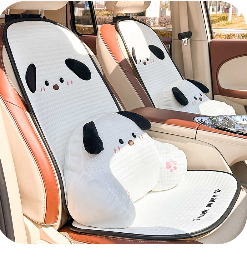 Cute Cartoon Car Headrest - Soft & Breathable | Wholesale & Custom Logo - Image 4