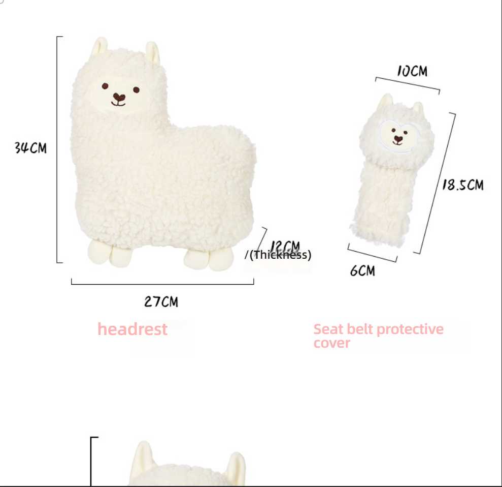 Alpaca Car Neck Pillow - Soft & Warm | Wholesale & Custom Logo - Image 12