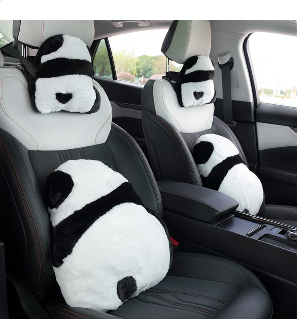 Cute Panda Car Headrest - Soft & Comfortable | Wholesale & Custom - Image 10