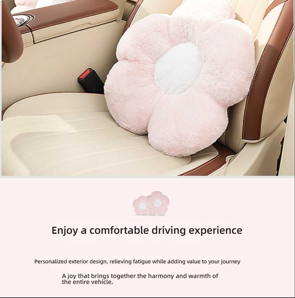 Floral Car Neck Pillow - Soft & Comfortable | Wholesale & Custom Logo - Image 3