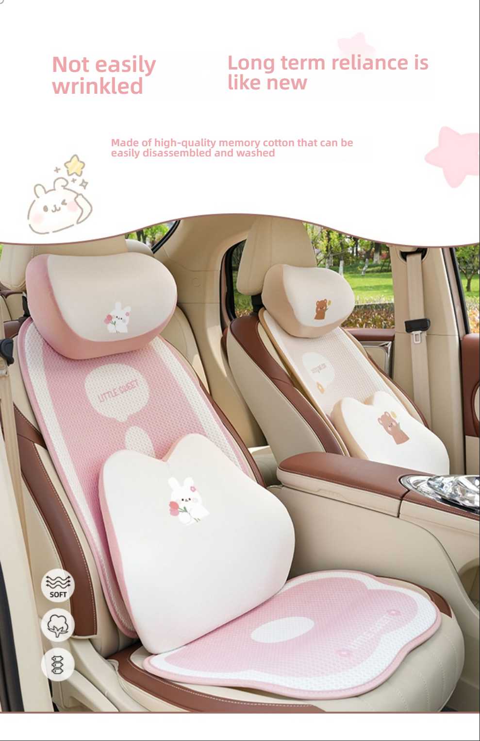 Memory Foam Car Neck Pillow - Comfort & Support | Wholesale & Custom - Image 3