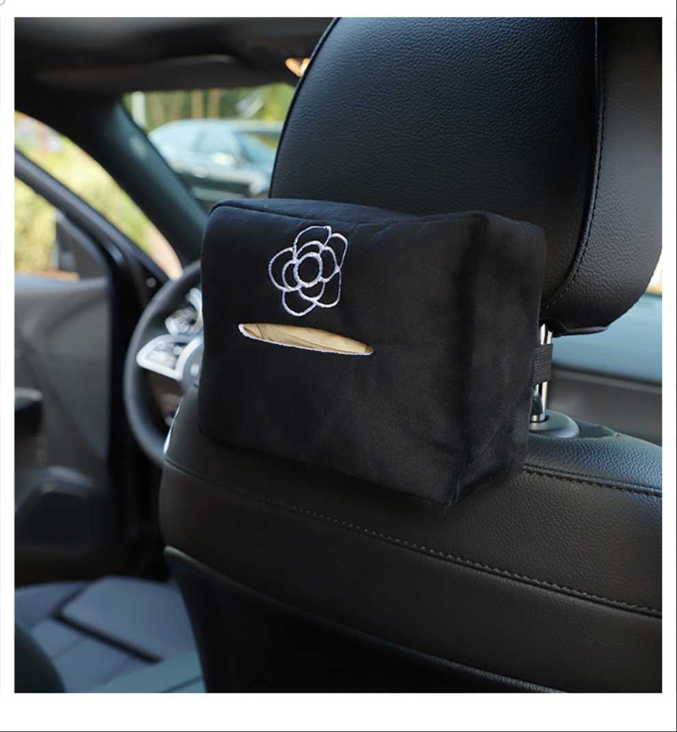 Camellia Car Tissue Box - Embroidered & Plush | Wholesale & Custom - Image 8