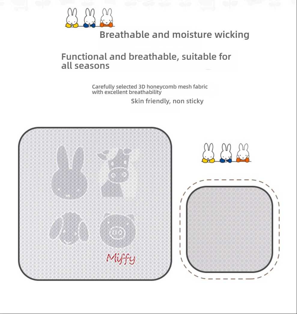 Cute Miffy Rabbit Car Seat Cushion - Soft & Breathable | Wholesale & Custom Logo - Image 9