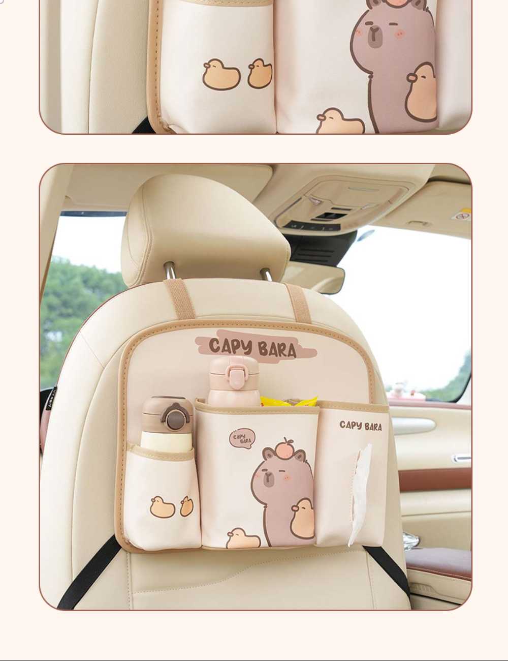 Capybara Leather Car Organizer - Soft & Durable | Wholesale & Custom - Image 13