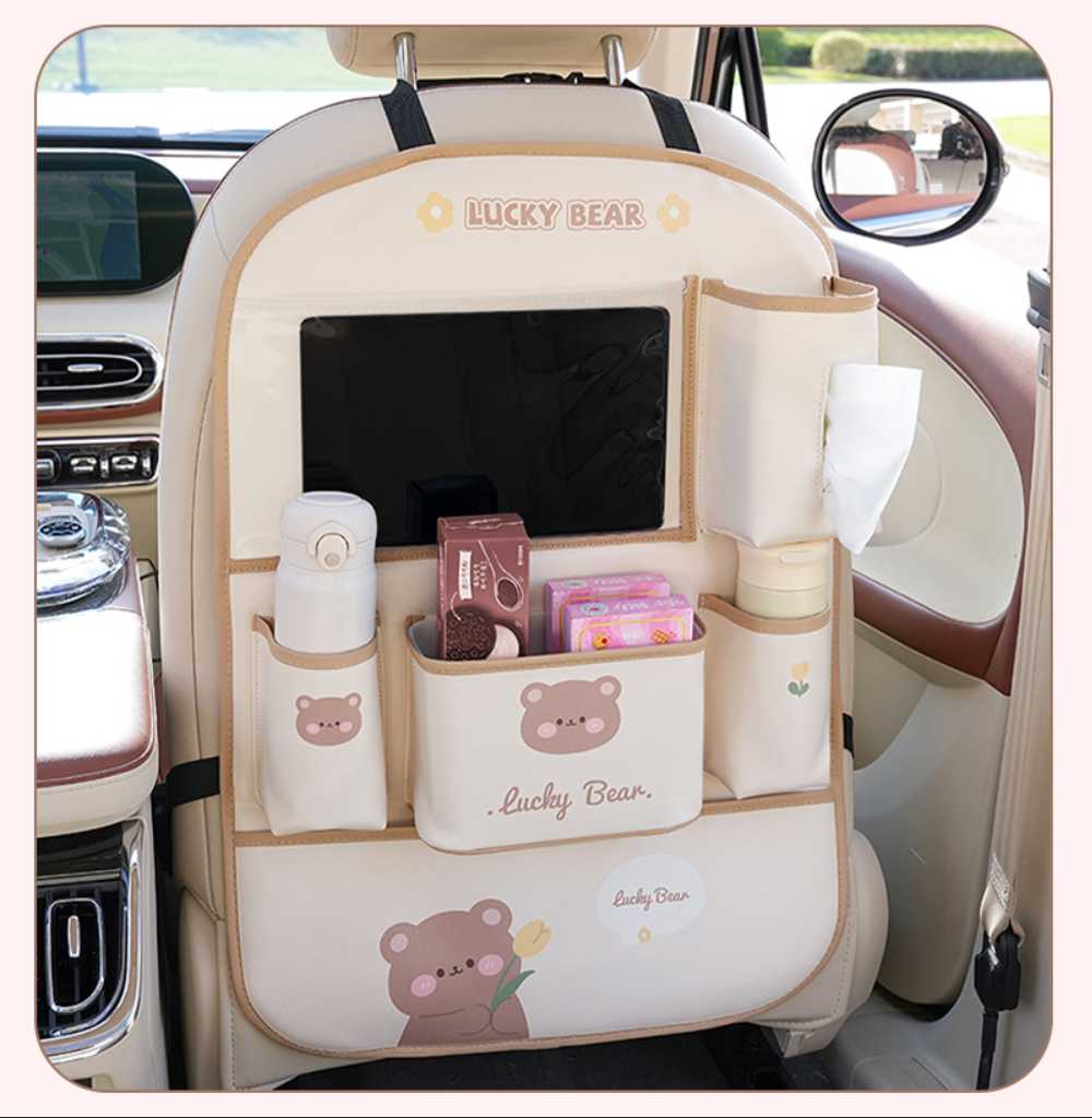 Cute Cartoon Car Organizer - Soft & Breathable | Wholesale & Custom Logo - Image 13