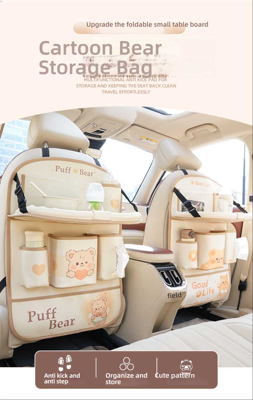 Car Backseat Organizer - Multi-Functional & Cartoon | Wholesale & Custom - Image 1