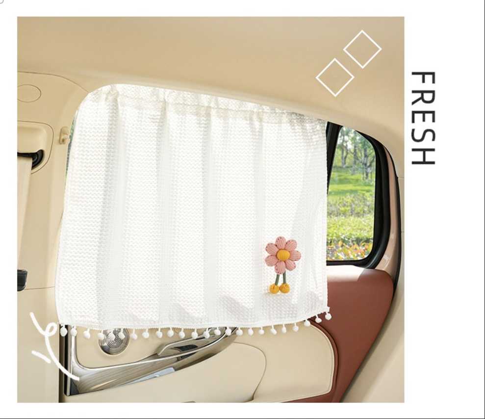 Cute Flower Car Sun Shade - Soft & Breathable | Wholesale & Custom Logo - Image 11
