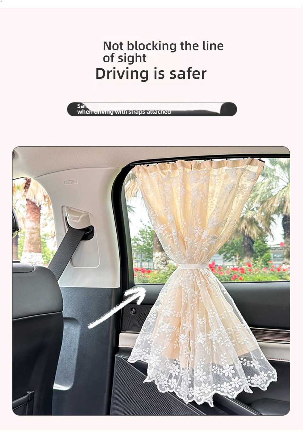 Lace Car Sun Shade - Double Layer & Suction | Wholesale & Custom Logo - Image 11