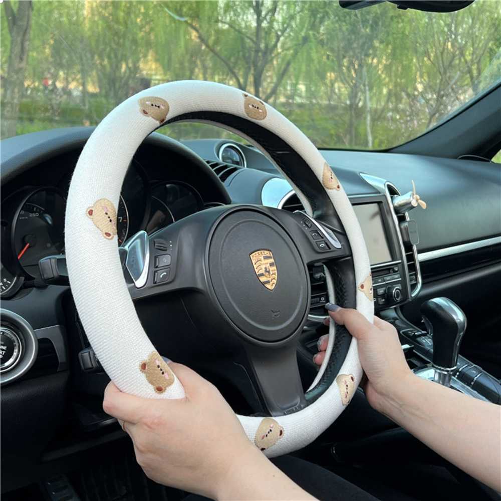 Cartoon Car Steering Wheel Cover - Soft & Breathable | Wholesale & Custom Logo - Image 17