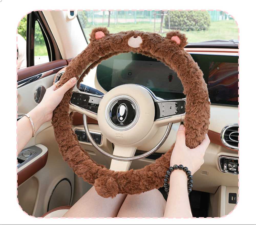 Cute Sheep Car Steering Wheel Cover - Soft & Non-Slip | Wholesale & Custom - Image 11