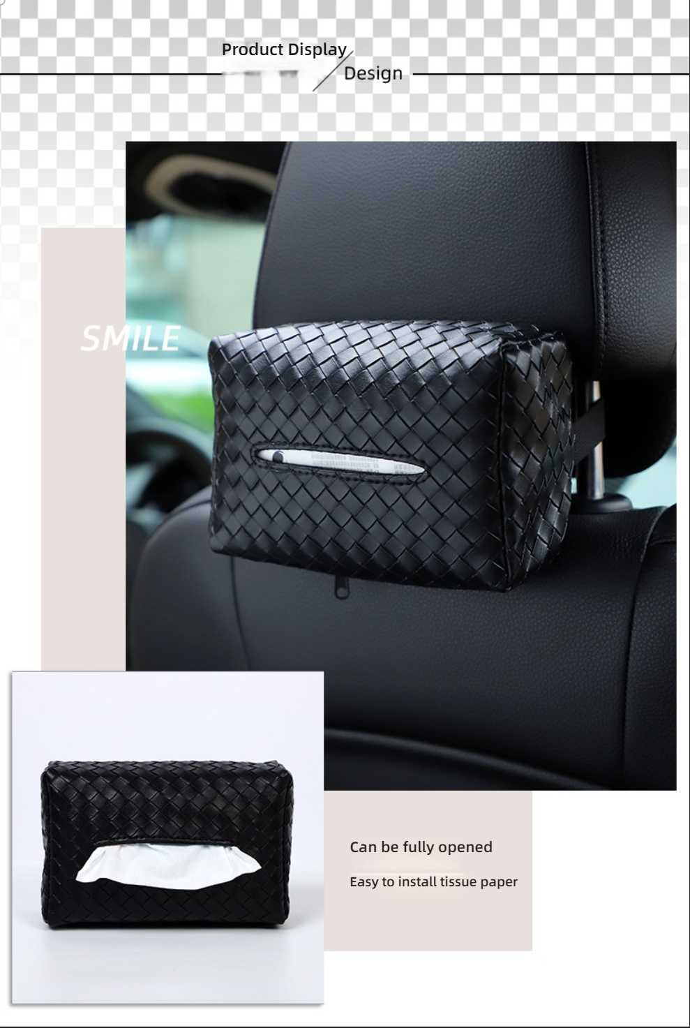 Woven Cartoon Car Tissue Box - Stylish & Durable | Wholesale & Custom - Image 10