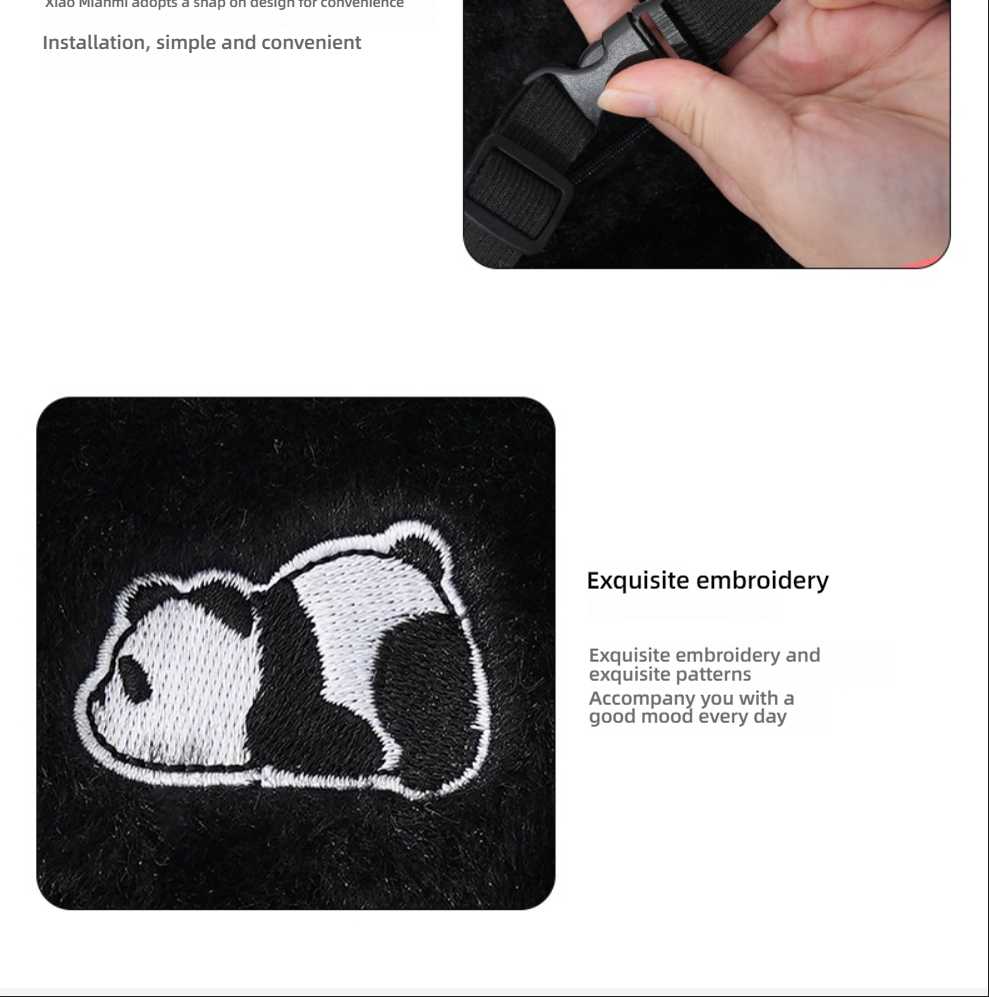 Cute Panda Car Tissue Box - Soft & Plush | Wholesale & Custom Logo - Image 9