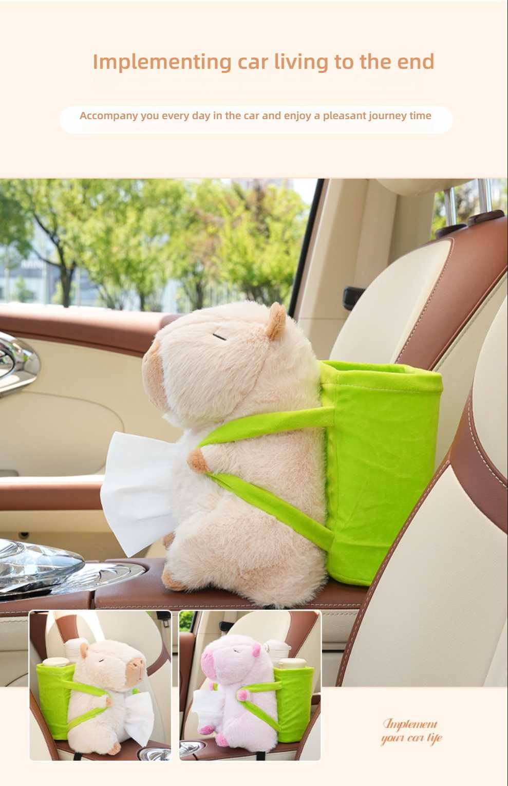 Capibara Car Tissue Box - Creative & Multi-Functional | Wholesale & Custom - Image 5