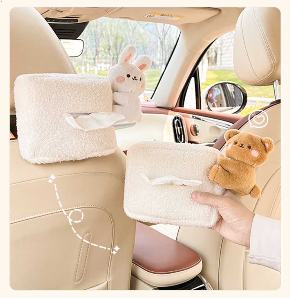 Cute Cartoon Car Tissue Box - Soft & Adorable | Wholesale & Custom Logo - Image 13