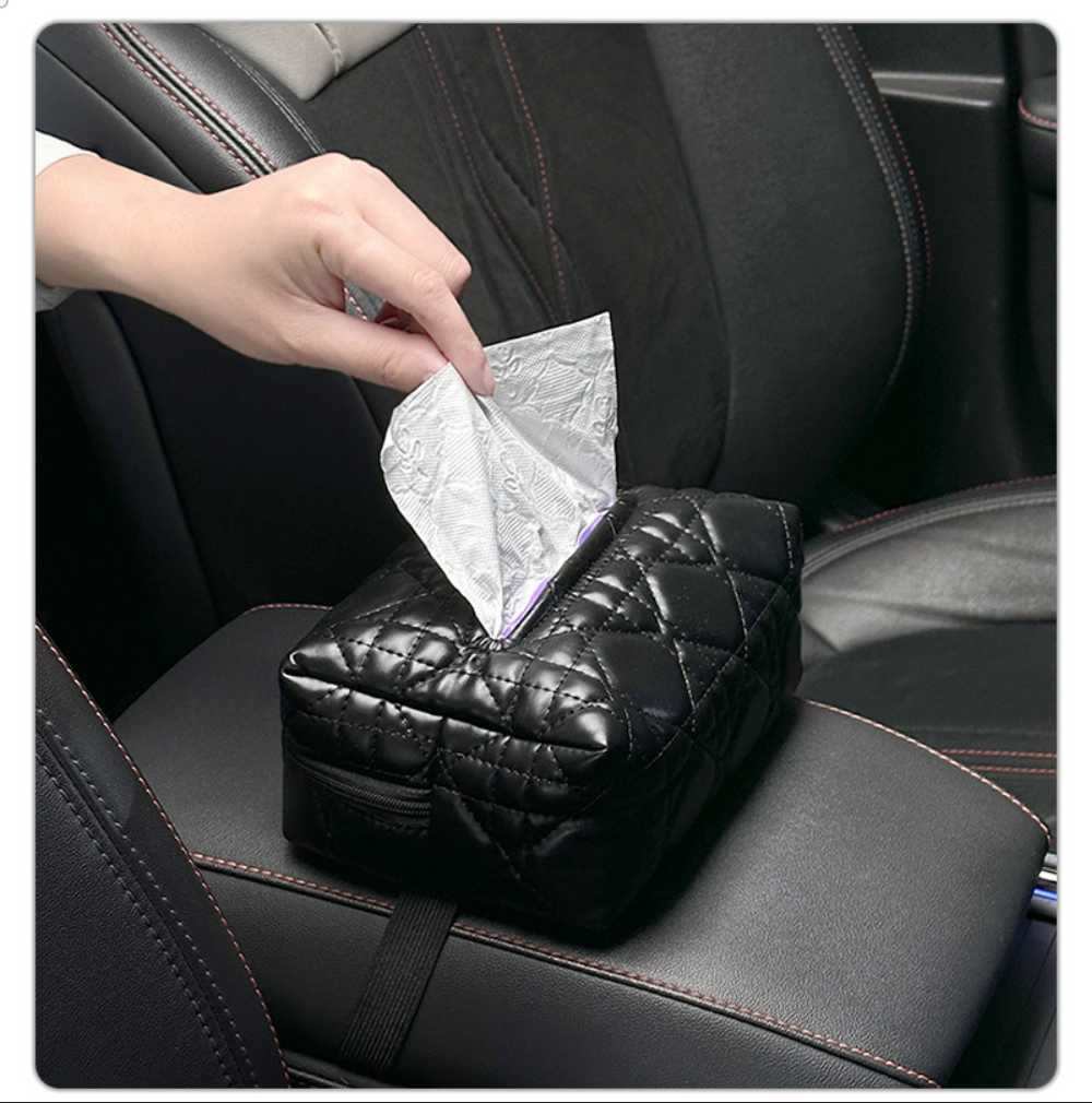 Leather Car Tissue Box - Premium Leather & Multi-Function | Wholesale & Custom Logo - Image 11