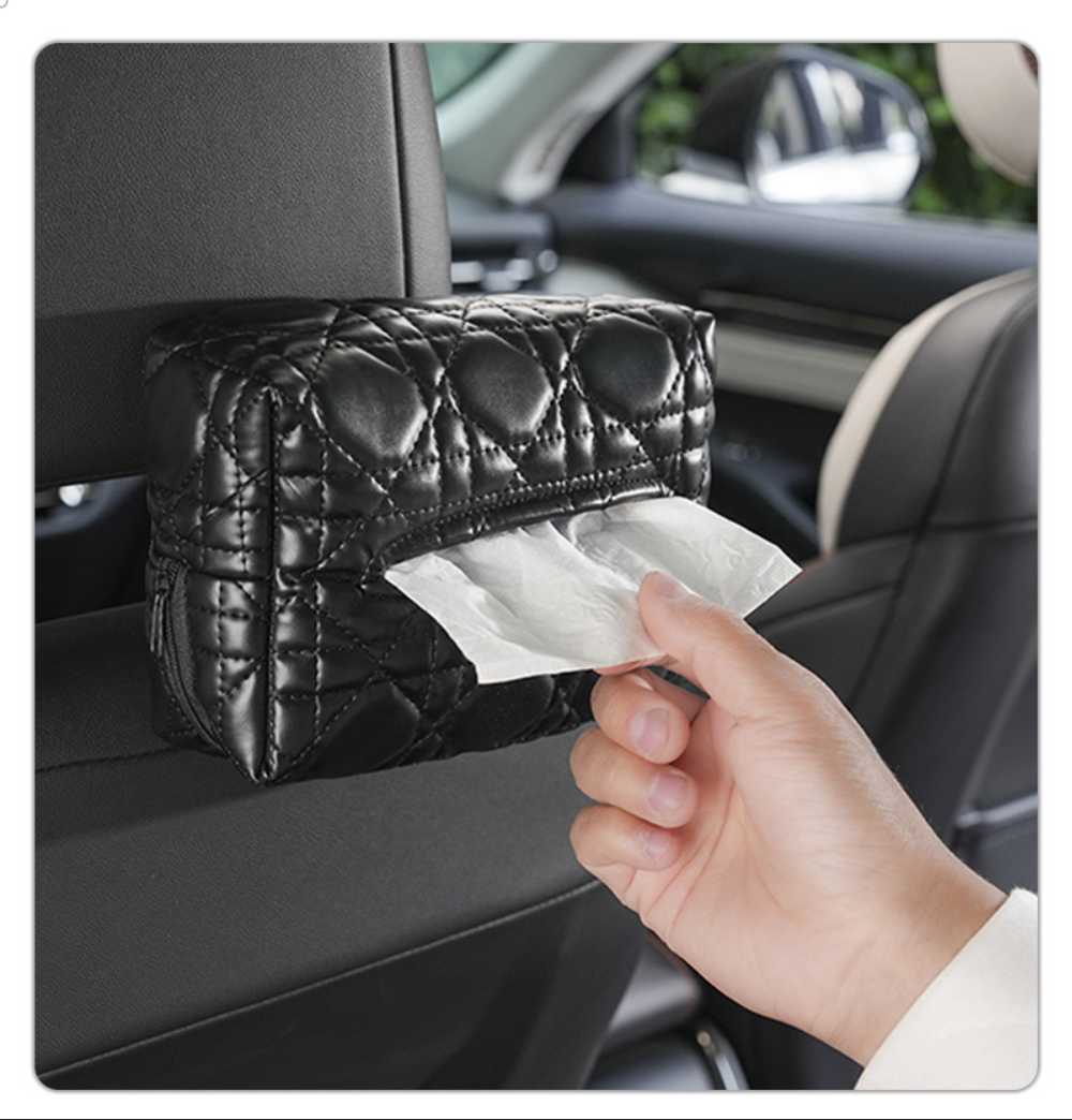 Leather Car Tissue Box - Premium Leather & Multi-Function | Wholesale & Custom Logo - Image 12