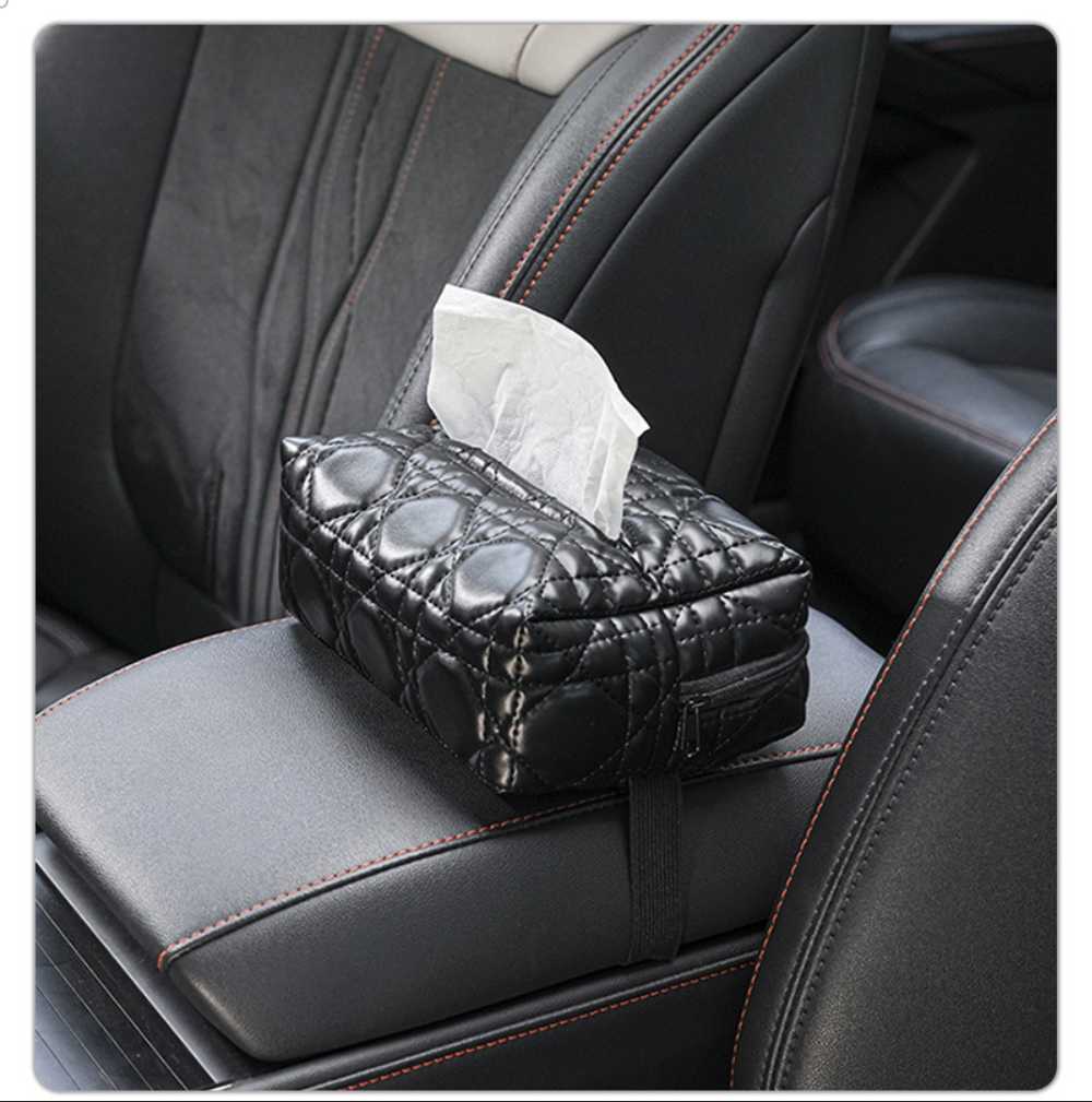 Leather Car Tissue Box - Premium Leather & Multi-Function | Wholesale & Custom Logo - Image 13