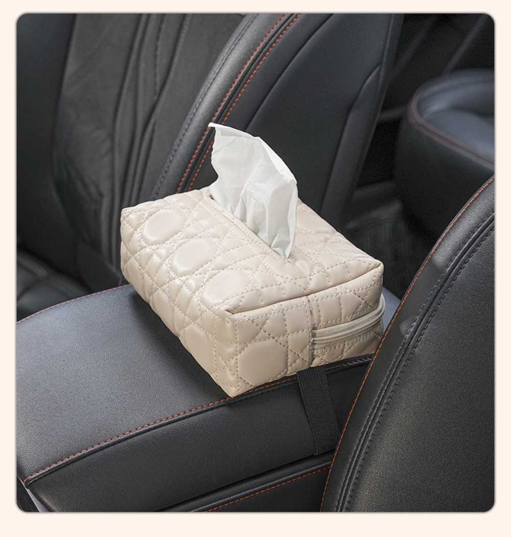 Leather Car Tissue Box - Premium Leather & Multi-Function | Wholesale & Custom Logo - Image 15