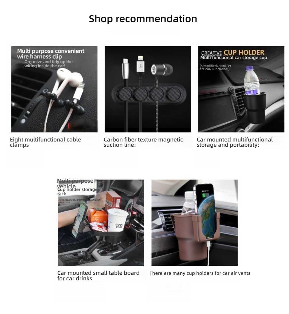 Carbon Fiber Magnetic Cable Organizer - Stylish & Secure | Wholesale & Custom - Image 1