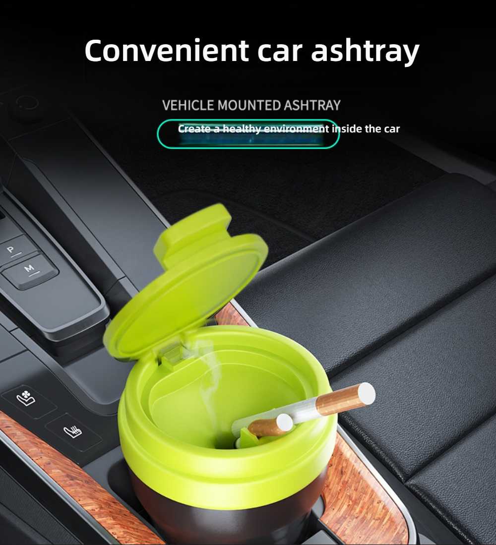 Multifunctional Car Ashtray - Portable & Customizable | Wholesale & OEM - Image 2