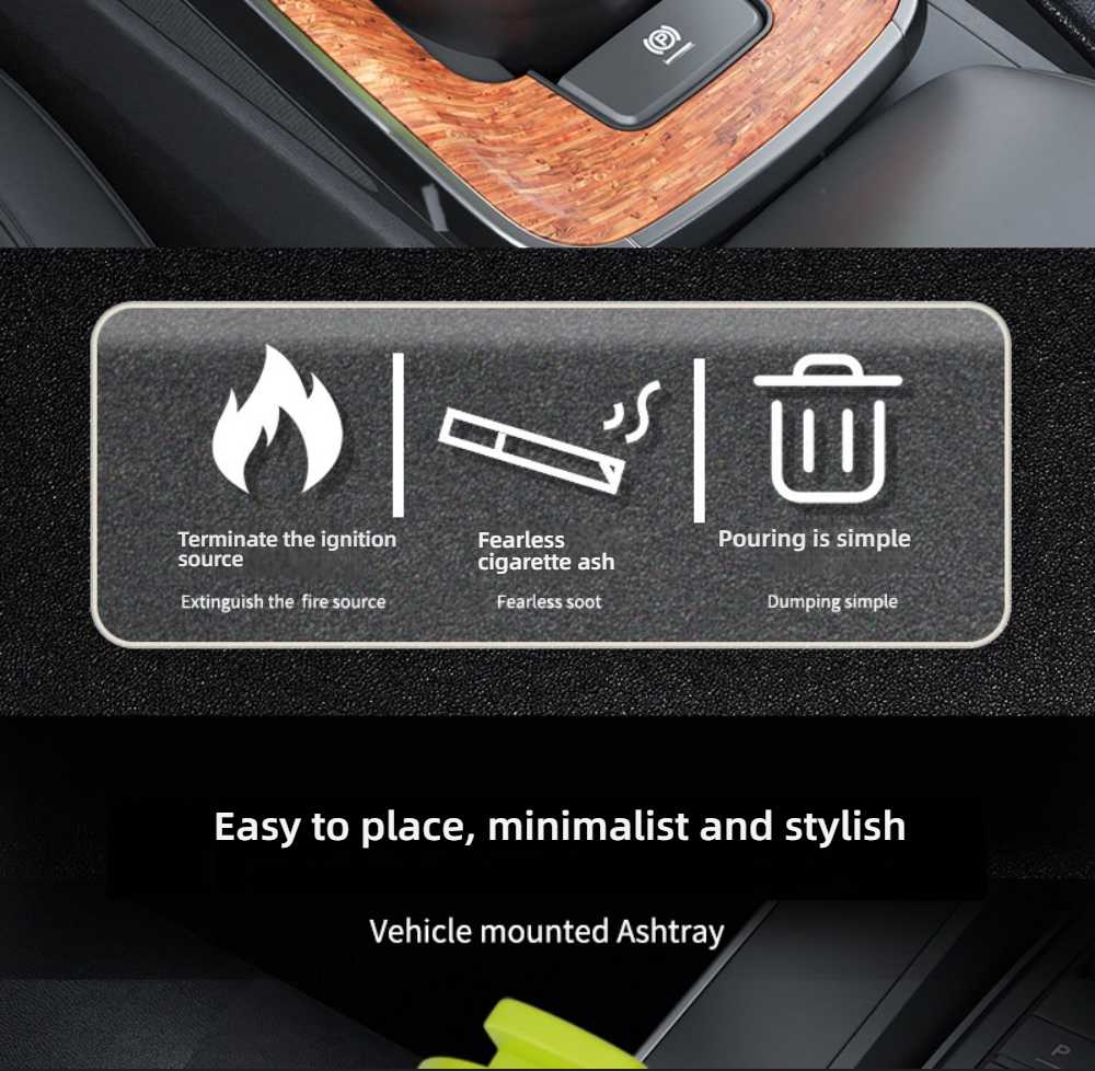 Multifunctional Car Ashtray - Portable & Customizable | Wholesale & OEM - Image 3
