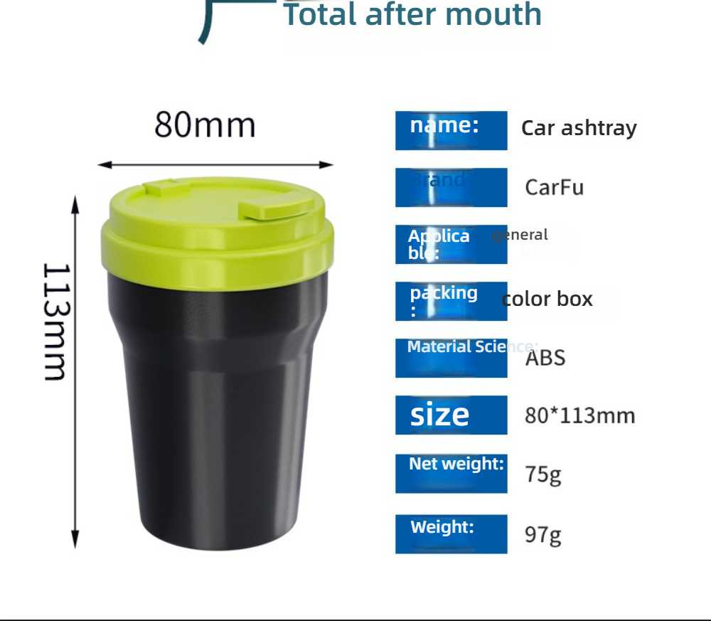 Multifunctional Car Ashtray - Portable & Customizable | Wholesale & OEM - Image 10